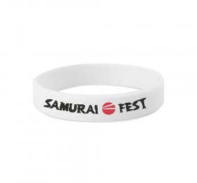 Pulseira em silicone personalizada – 1 cor com serigrafia a 2 cores