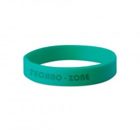 Pulseira em silicone personalizada – 1 cor com gravação em baixo relevo (debossed)